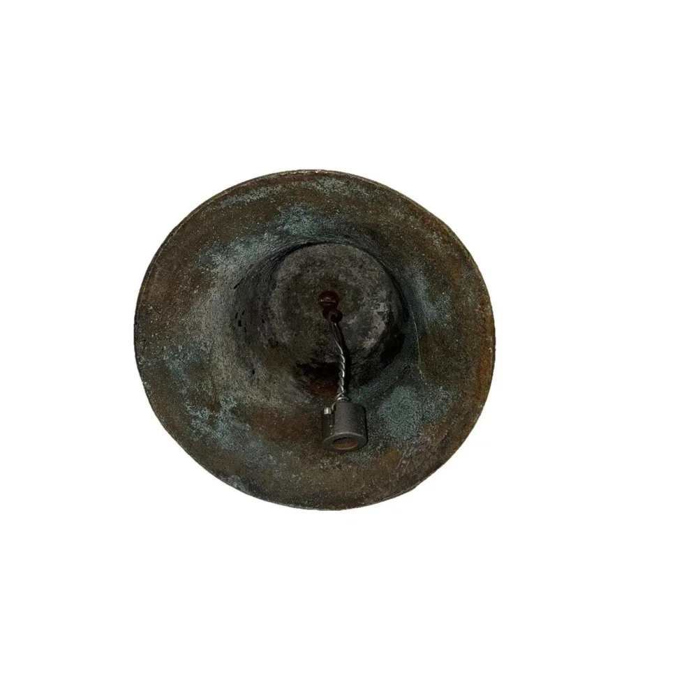 Antique Bronze Spanish Mexico Brass Mission Heavy Church Single Bell 6